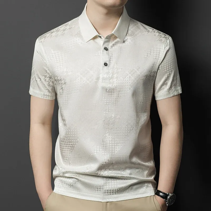 Herren Poloshirt mit strukturiertem Design – Cavello
