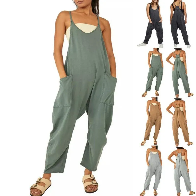 Damen Overall mit lässigem Schnitt und praktischen Taschen – Solévia