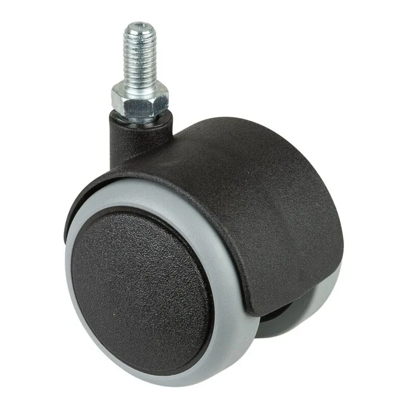 BS Rollen Lenkrolle Doppelrolle Kunststoff Gewindestift 50 mm 50 kg 30 STÜCK - 4021885088866