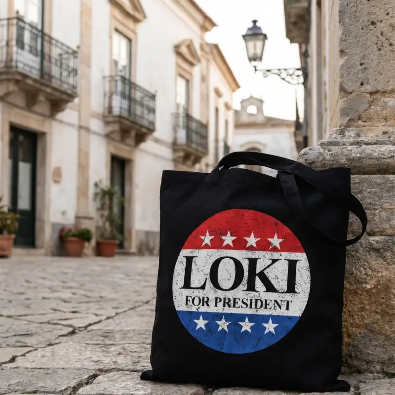 Produktbild For President Jutebeutel für Loki Fans